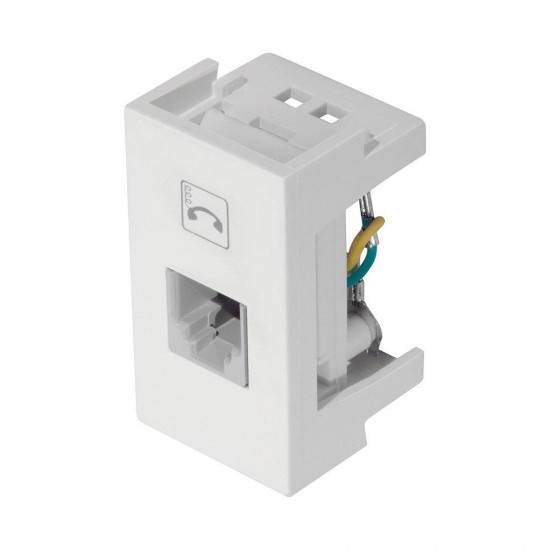 MODULO MODUL/EVID/BLANC+ 1 TOMADA RJ11 2 VIAS 0499 PC 1