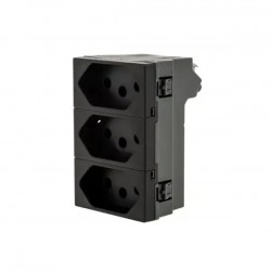 MODULO PIAL PLUS+ PTO 3 TOMADAS 615043PT 10A PC 1
