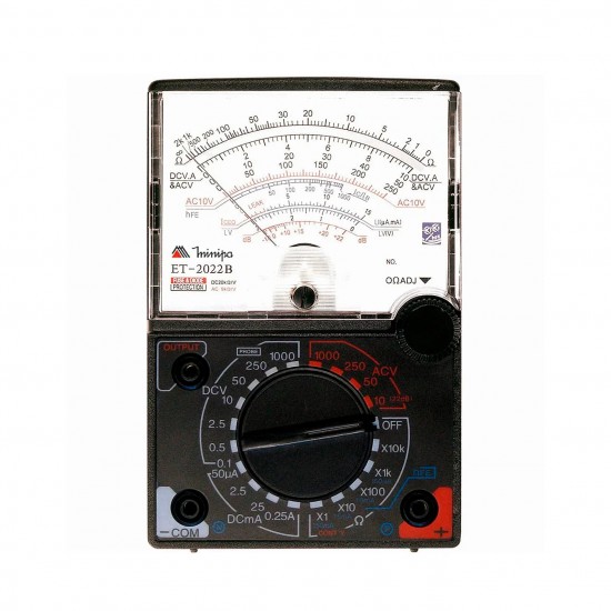 MULTIMETRO ANALOGICO MINIPA 20KOHMS/V ET-2022B PC 1