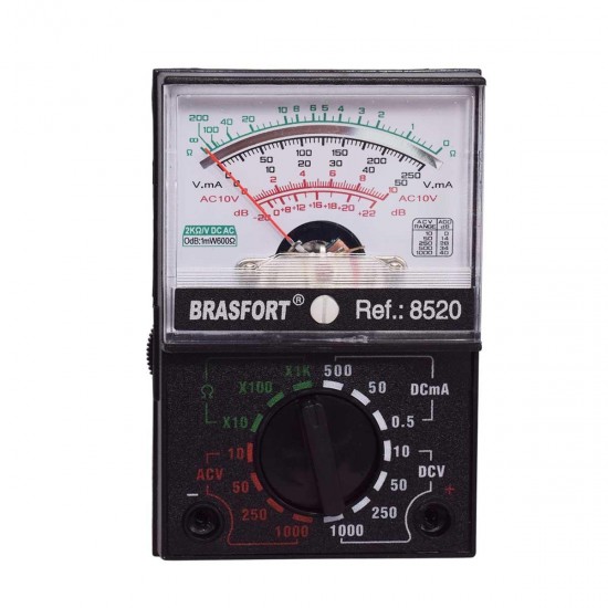 MULTIMETRO ANALOGICO PROFIS 1000A BRASFORT 8520 PC 1