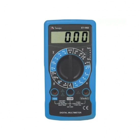 MULTIMETRO DIGITAL MINIPA 3 1/2D  10A ET-1002 PC 1