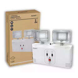 BLOCO ILUM LED AVANT 2200LM 12W 2FAR BCO BIV IP20 UN 1
