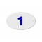 NUMERO RESIDENCIAL OVAL  1 PC 1