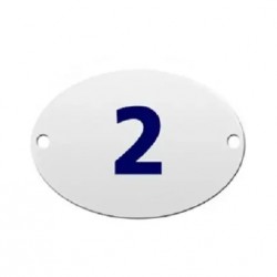NUMERO RESIDENCIAL OVAL  2 PC 1