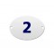 NUMERO RESIDENCIAL OVAL  2 PC 1