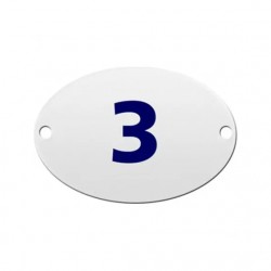 NUMERO RESIDENCIAL OVAL  3 PC 1