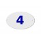 NUMERO RESIDENCIAL OVAL  4 PC 1