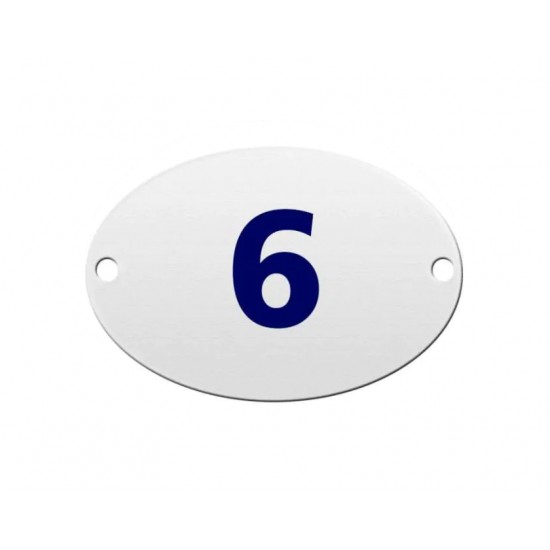 NUMERO RESIDENCIAL OVAL  6/9 PC 1