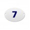 NUMERO RESIDENCIAL OVAL  7 PC 1
