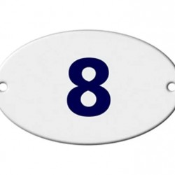NUMERO RESIDENCIAL OVAL  8 CF 1