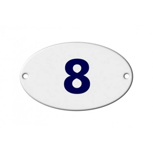NUMERO RESIDENCIAL OVAL  8 CF 1