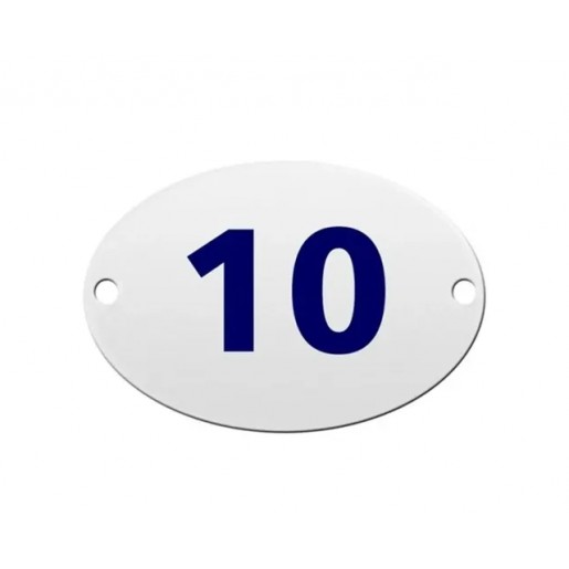 NUMERO RESIDENCIAL OVAL 10 CF 1